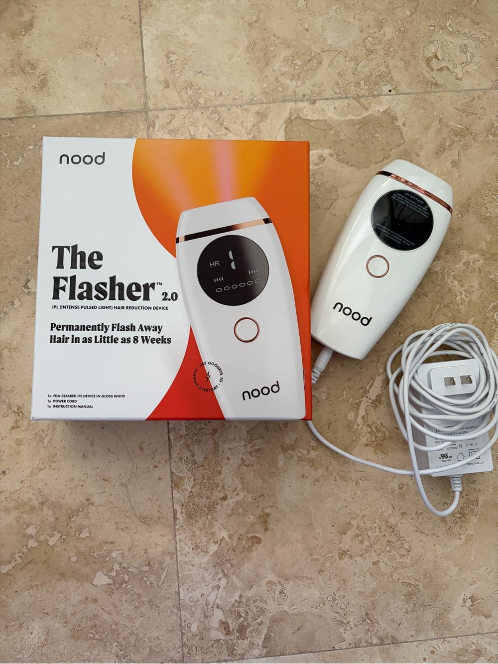 nood The Flasher 2.0 IPL Hair Reduction Device - White